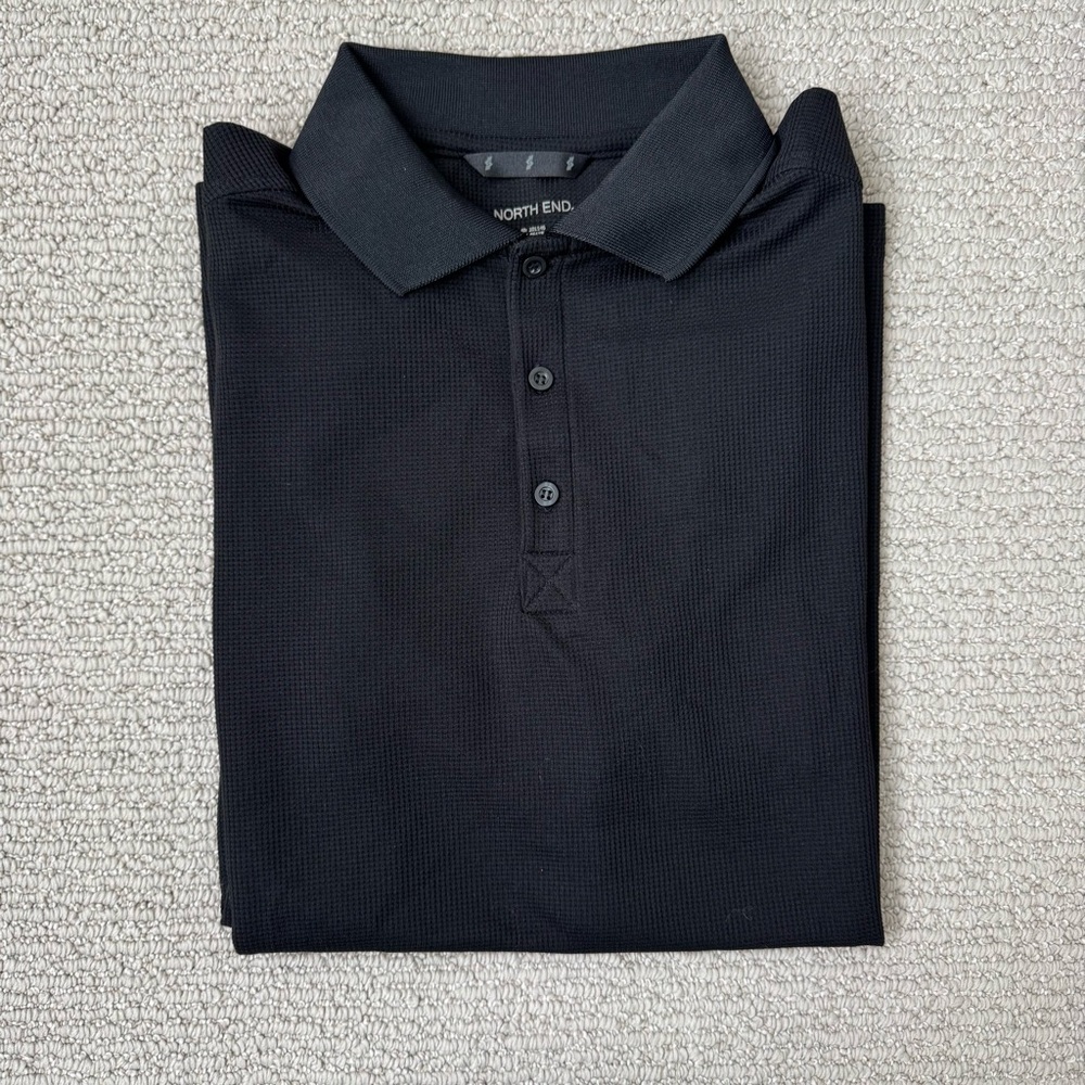 Men's Black Polo Golf Shirt